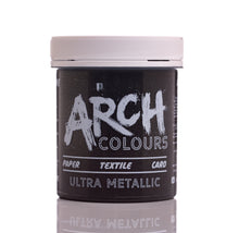 Load image into Gallery viewer, Black Metallic screen printing ink | Arch Colours