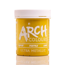 Load image into Gallery viewer, Yellow Gold Metallic screen printing ink | Arch Colours